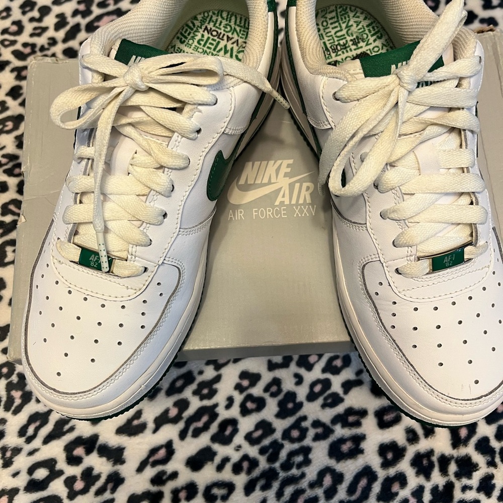 Nike Air Force XXV White and Green Shoes